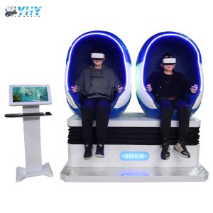 Full Motion 2 Seats 9D VR Egg Chair Cinema Movies Shooting Games Simulator