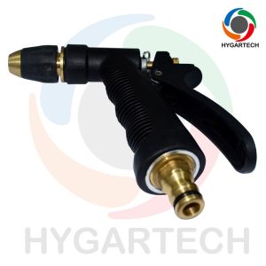 Brass Rear Trigger Garden Hose Nozzle With Sturdy Construction