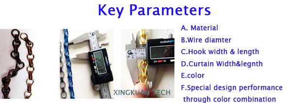 90×210cm Aluminium Insect Door Chain Screen Curtain for decorations