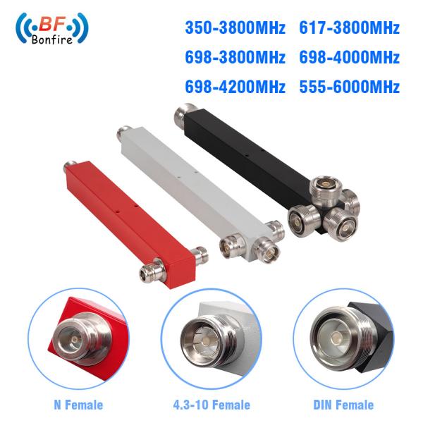 RF Passive Wideband 350-3800MHz 4.3-10 F 2 Way Power Splitter, Pim-160dbc, IP65