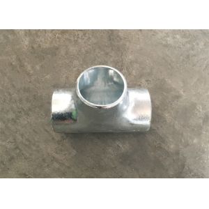 6 X 4 Inch Sch 40 Reducing Tee , BE ASTM A234 WP22 Butt Weld Tee For Pipe