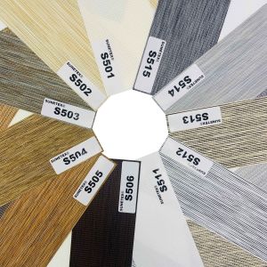 Fireproof And Waterproof White Custom Zebra Fabric For Zebra Shade Blinds