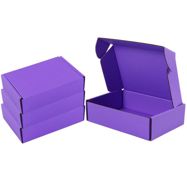 Three Layered Purple Airplane Boxes For Organized Rectangular Storage