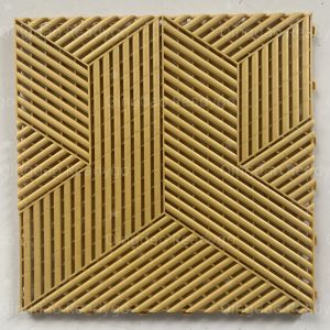 Easy Clean Epoxy Ribbed Surface Interlocking Garage Floor Tiles Chemical Oil