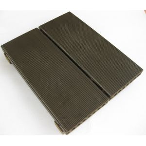 Garden Composite WPC Decking Tiles Hollow UV - resistant Flooring Decks