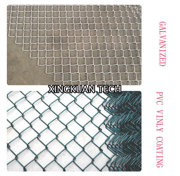 8cm Aperture Chain Link Fence Fabric , Diamond Wire Mesh Fencing 2.8mm Wire