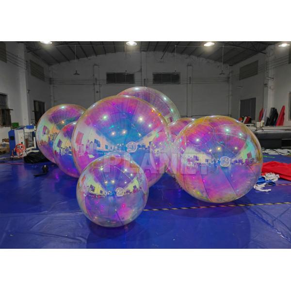 Custom Hanging Colorful Reflective Balloon Dazzling Inflatable Mirror Ball