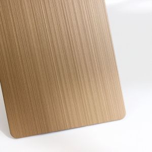 304 Brushed Decorative Stainless Steel Sheet 201 Hairline Stainless Steel Panel