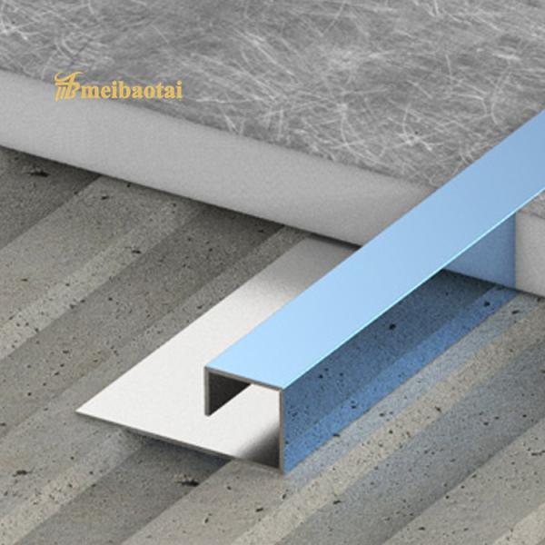 Buy T50 Grade 201 304 Stainless Steel Tile Trim Thickness 0.65MM at wholesale prices