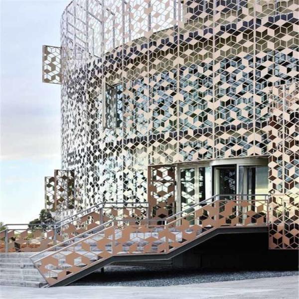Buy Aluminium Perforated Wall Cladding Panels Exterior 4mm Thickness at wholesale prices