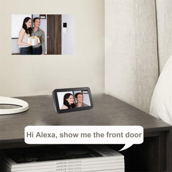 Wi-Fi HD 1080P Video Doorbell Camera With USB Powered PIR Night Light Chime(WF006A-718D)