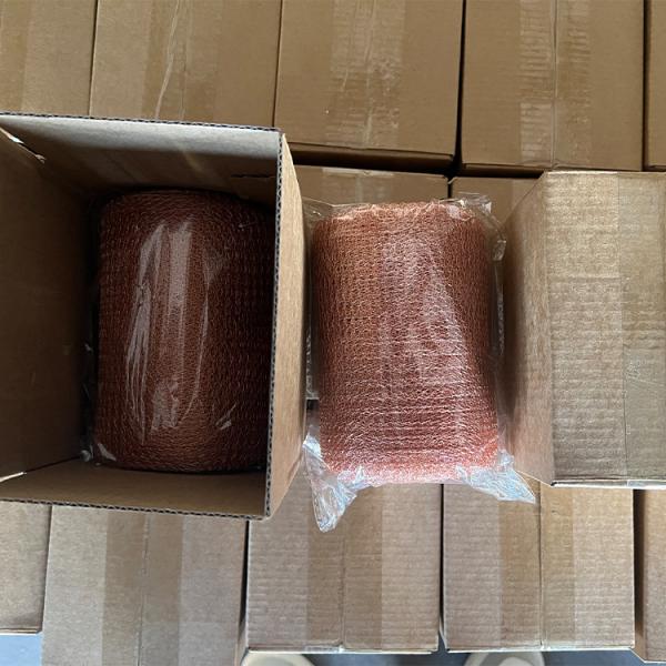 Knitted Copper Rodent Mesh for Pest Control 0.2mm/0.28mm Wire Diameter 40 Density