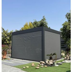 China UV-Resistant Powder Coats 6063-T5 Aluminum Louvered Pergola and Accessories on sale