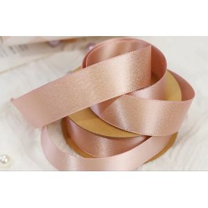 High Tenacity Gift Wrapping Satin Ribbon with Custom Printed Logo and Rose Gold