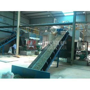 Industrial Water Tube 4 Ton Fuel Rice Husk Steam Boiler For Rice Mill