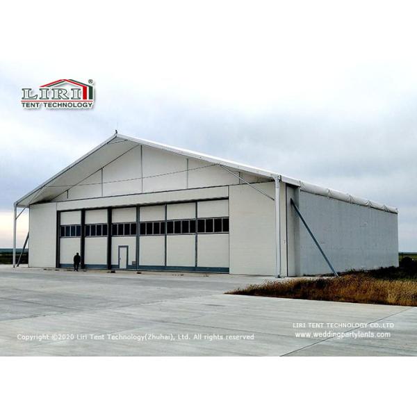 Buy Waterproof 20m  Aircraft Hangar Tent With Electric Rolling Door at wholesale prices