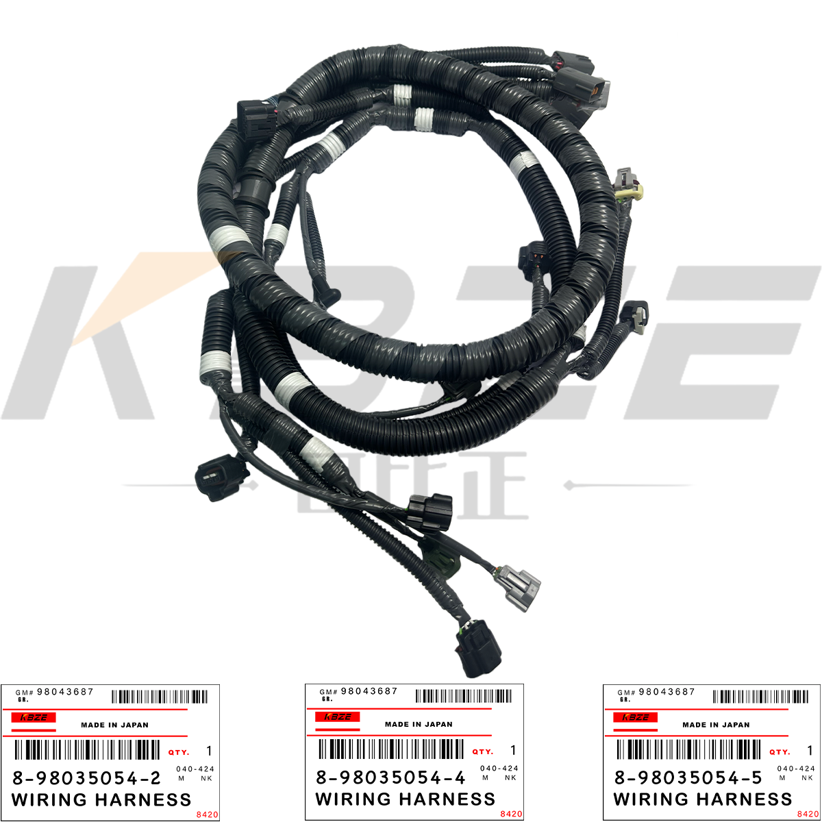 KBZE KLH10620 ISUZU 4JJ1 ENGINE 8-98035054-2 8-98035054-4 8-98035054-5 WIRING