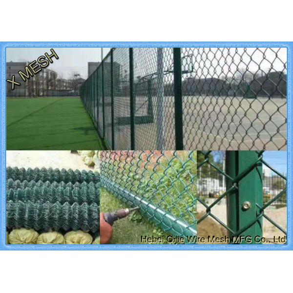 2 Inches Mesh Openning Aluminum Coated Steel Chain Link Fence Fabric