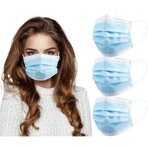 Buy Protective Surgical Disposable Face Mask Soft 3 Layer with Nose Clip Elastic Earloop at wholesale prices