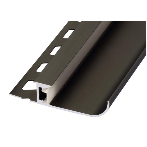 Electrophoresis Aluminum LED Profiles Aluminium Skirting Board 80mm