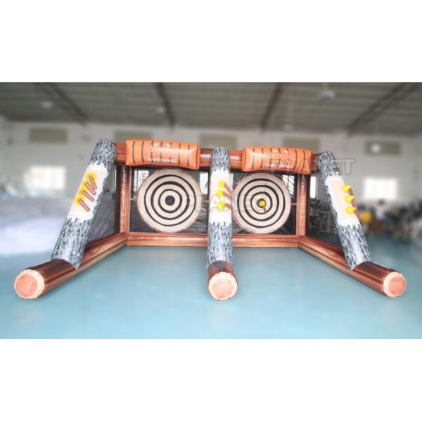 Buy Commercial Carnival Axe Throwing Inflatable Spots Games Inflatable Axe Throwing Game For Kids And Adults at wholesale prices