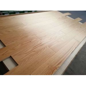 American Red Oak engineered hardwood flooring, natural lacquered with semi-gloss