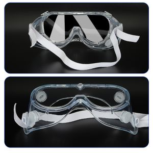 Lightweight Disposable Protective Goggles PVC With Clear PC Lens