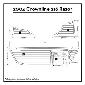 Strong Adhesive MC015 6mm Swim Platform Pads