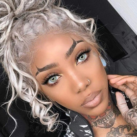 Girl Grey Colour Eye Contact Lens HEMA Material 8.4-8.6mm Base Curve