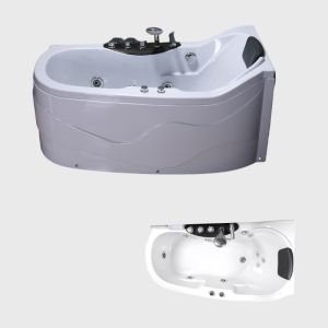 China Waterfall Surfing Heated Jacuzzi Bathtubs Air Jetted Massage With Seat on sale