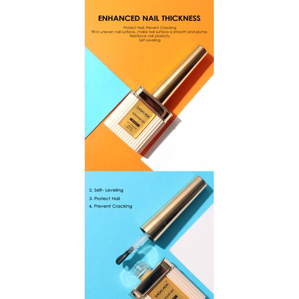 SAGALAGA Nail Reinforcing Gel Nail Polish Long Lasting Soak Off Strong Adhesive Gel Polish Wholesale Salon Supplier