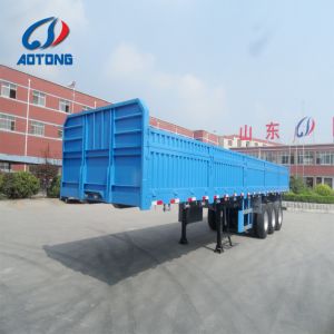 40 60 Tons Side Wall Fence Cargo Semi Truck Trailer with 4 Axles and Multifuncti