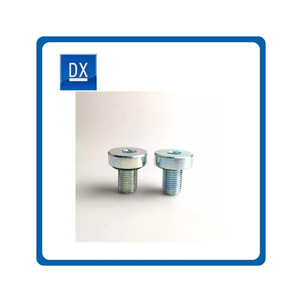 Buy Inner Hex Steel Oil Plug With Rubber Washer White Zinc at wholesale prices