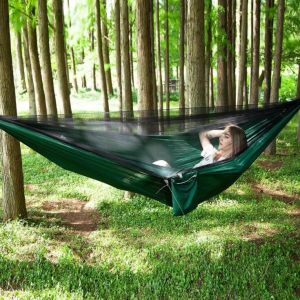880lbs Portable Camping Hammock , Lightweight Camping Hammock With Net