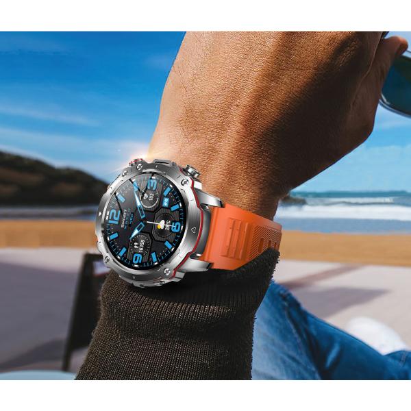 1.43 Inch HD Hiking Smart Watch GPS Tracker IP68 Waterproof Oem