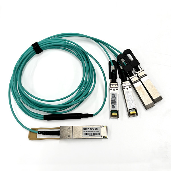 850nm 40G QSFP+ To 4 X 10G SFP+ AOC Active Optical Cable 5m OM3 8cores Module