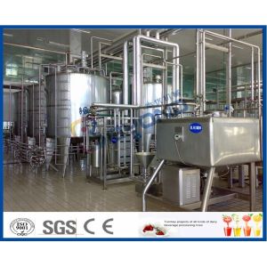 Heat Treated Pasteurized Milk Dairy Processing Plant With Milk Pasteurization