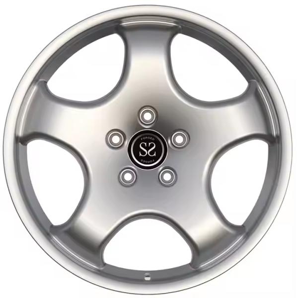 Staggered Front 8.5Jx19 ET50 Rear 11.5Jx19 ET76 Wheels For Porsche 991 Gloss Silver Forged 1-PC Rims