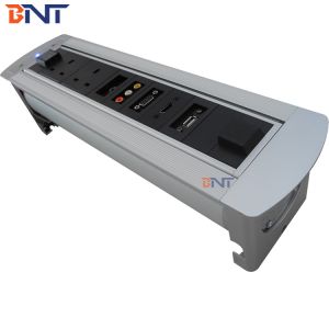 Hidden tabletop electric rotating UK power socket outlet