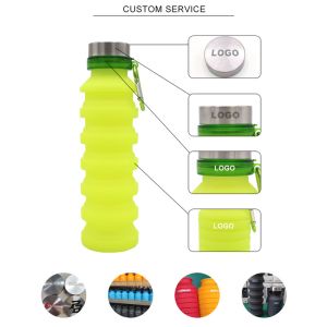 FDA Standard 550ML Silicone Expandable Water Bottle