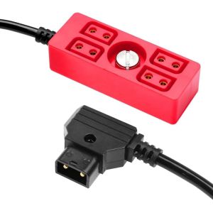 Alvin's Cables Dtap Splitter Cable Dtap Male to 4 Port D Tap Female Splitter Hub