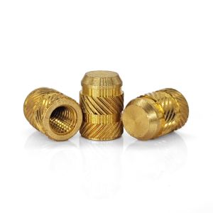H62 Brass M4 Threaded Insert Custom Finish for Plastic with ISO9001 2015