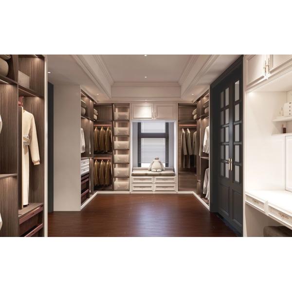 French-Style Elegant White And Durable Luxury Stainless Steel Walk-In Closet Cabinet