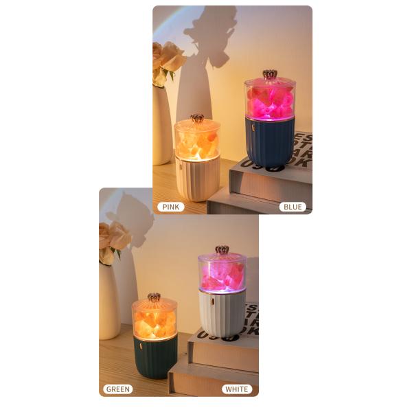 Newest Nature Crystal Salt Rock Aromatherapy Lamp 7 Color Atmosphere Night Light For Bedroom Office Car Air Purify