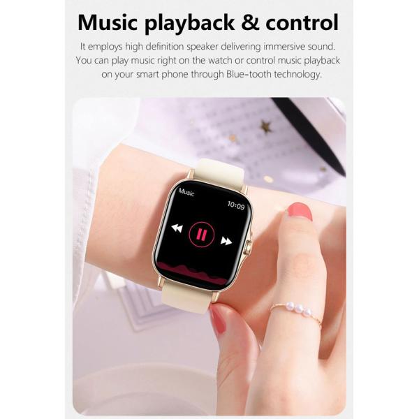 RAM 160KB FLASH 64MB Blood Pressure Smartwatch For Running