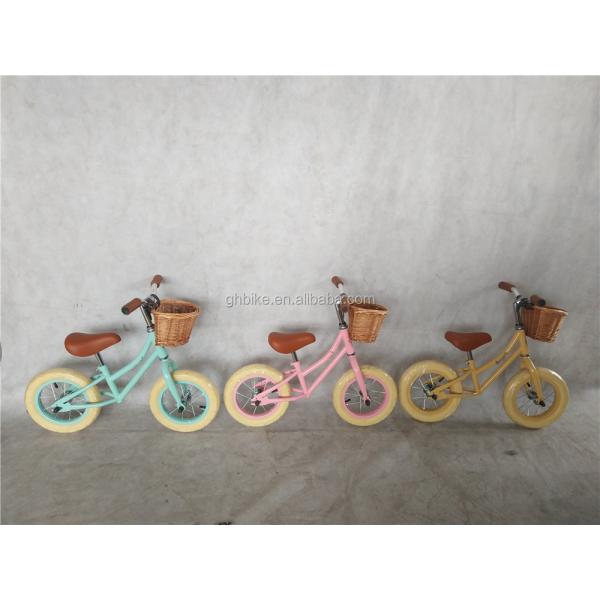 Steel Fork and Frame Balance Bike for Children 3-5 Years Old Blue Color 12 Inch