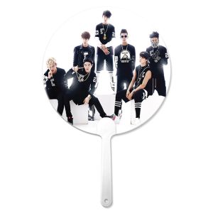 Customized 0.6mm PET 16X17CM 3D Lenticular Hand Fans