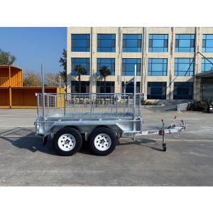 Fully Welded Tandem Axle Box Trailer 8x5 Tandem Galvanised Trailer Silver
