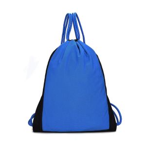 Custom Logo Polyester Drawstring Custom Travel Backpack With Zipper Closure