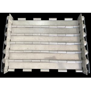 China Ss304 Flat Plate Link Conveyor Belt Smooth Surface on sale